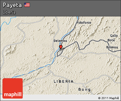 Shaded Relief 3D Map of Payeta