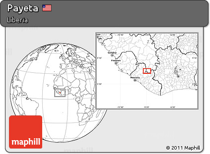 Blank Location Map of Payeta
