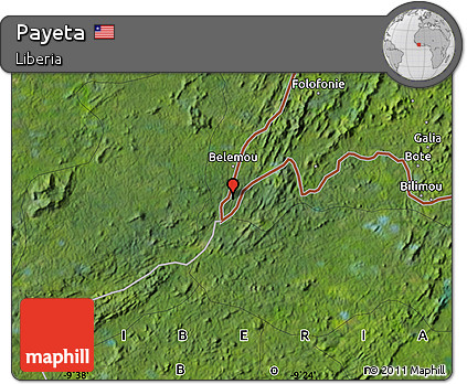Satellite Map of Payeta