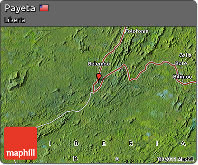 Satellite Map of Payeta