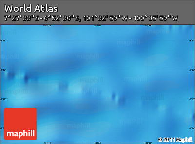 Physical Map of the Area around 7° 10' 2" S, 101° 4' 29" W