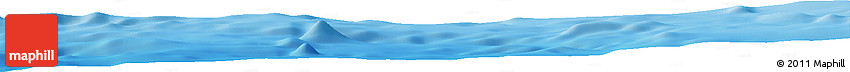Shaded Relief Horizon Map of the Area around 7° 10' 2" S, 104° 37' 30" E