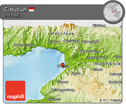 Physical 3D Map of Cibutun