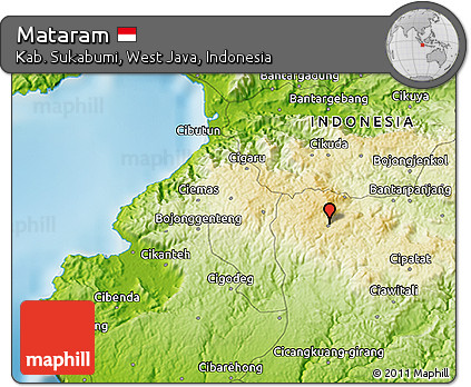 Physical 3D Map of Mataram