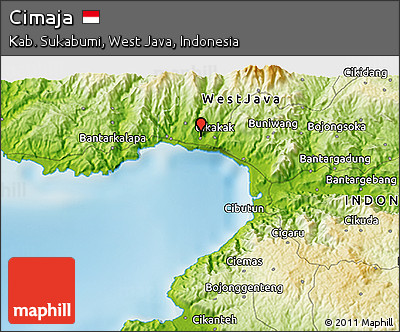 Physical 3D Map of Cimaja