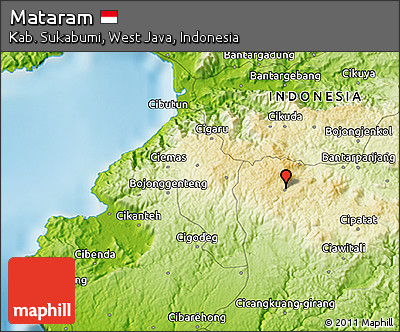 Physical 3D Map of Mataram