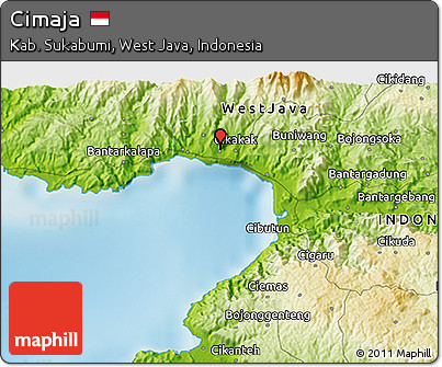 Physical 3D Map of Cimaja