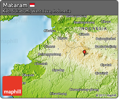 Physical 3D Map of Mataram