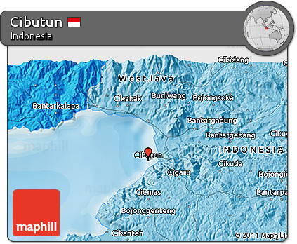 Political 3D Map of Cibutun