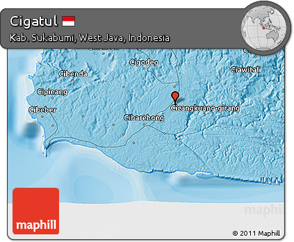 Political 3D Map of Cigatul