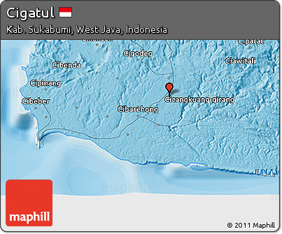 Political 3D Map of Cigatul