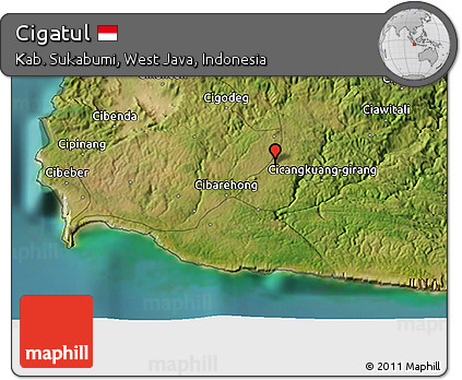 Satellite 3D Map of Cigatul