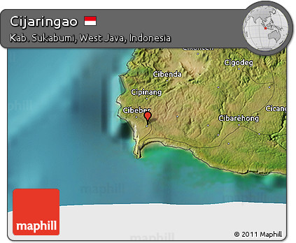 Satellite 3D Map of Cijaringao