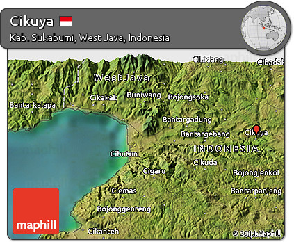 Satellite 3D Map of Cikuya