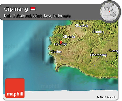 Satellite 3D Map of Cipinang
