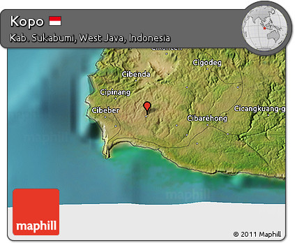Satellite 3D Map of Kopo