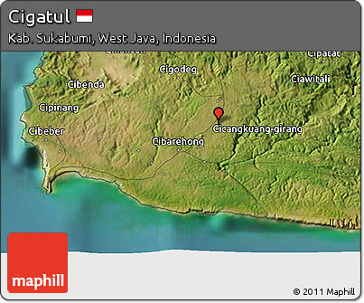 Satellite 3D Map of Cigatul