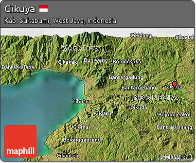 Satellite 3D Map of Cikuya