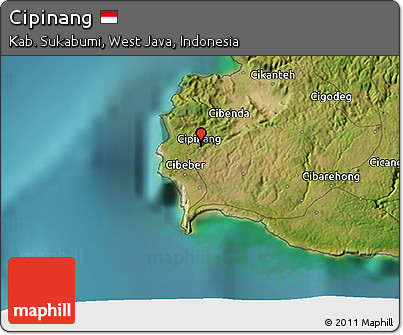 Satellite 3D Map of Cipinang