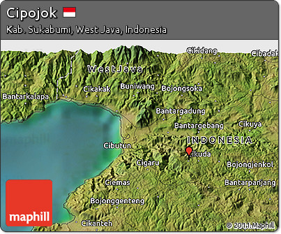 Satellite 3D Map of Cipojok