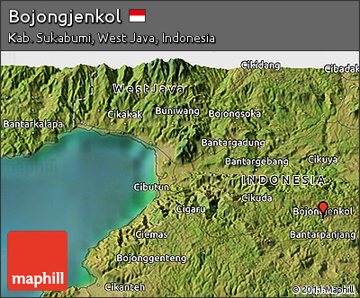 Satellite 3D Map of Bojongjenkol