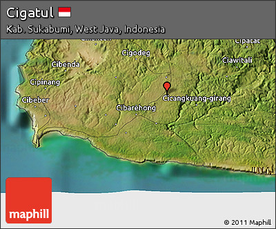 Satellite 3D Map of Cigatul