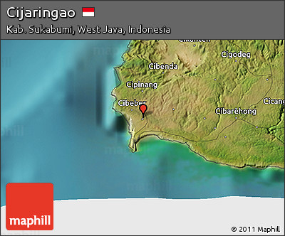 Satellite 3D Map of Cijaringao