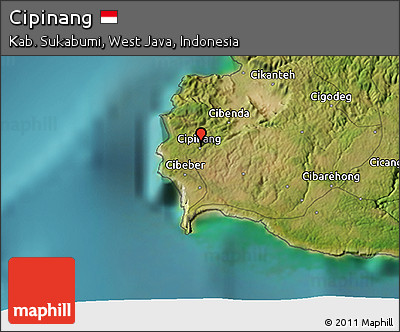 Satellite 3D Map of Cipinang