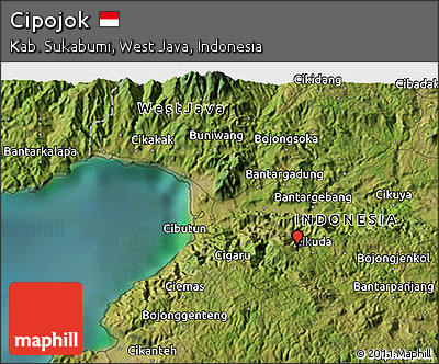 Satellite 3D Map of Cipojok