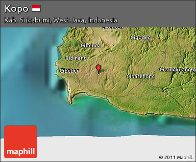 Satellite 3D Map of Kopo