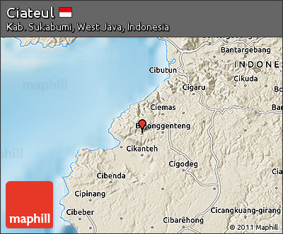 Shaded Relief 3D Map of Ciateul