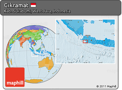 Political Location Map of Cikramat