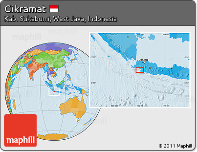 Political Location Map of Cikramat