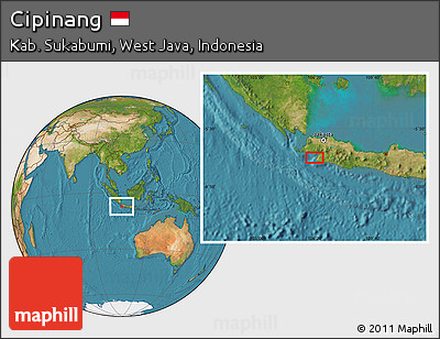 Satellite Location Map of Cipinang