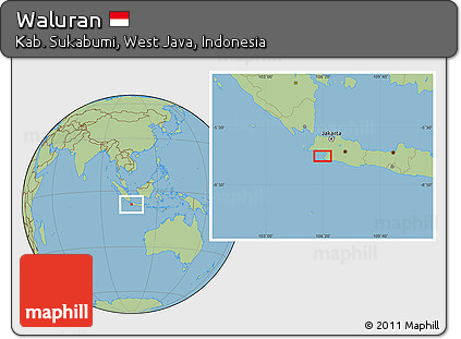 Savanna Style Location Map of Waluran