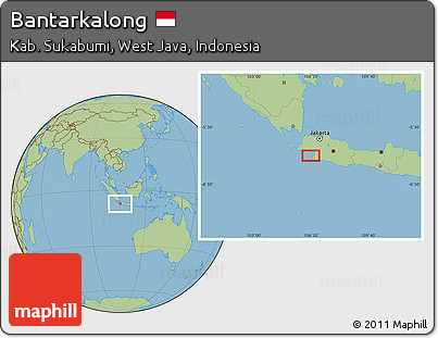 Savanna Style Location Map of Bantarkalong