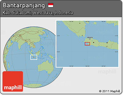 Savanna Style Location Map of Bantarpanjang