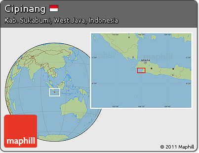 Savanna Style Location Map of Cipinang