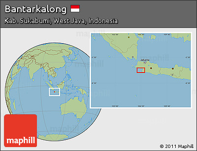 Savanna Style Location Map of Bantarkalong