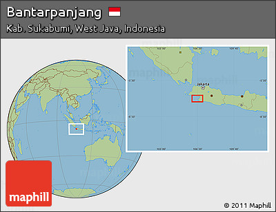 Savanna Style Location Map of Bantarpanjang
