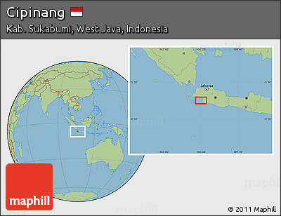 Savanna Style Location Map of Cipinang