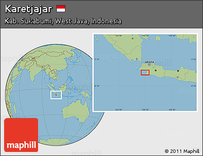 Savanna Style Location Map of Karetjajar