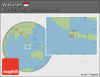 Savanna Style Location Map of Waluran