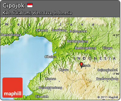 Physical Map of Cipojok