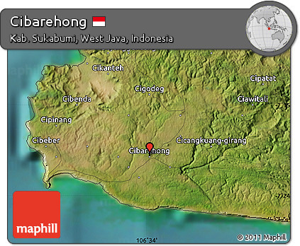 Satellite Map of Cibarehong