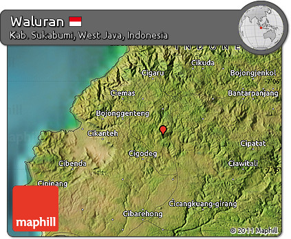 Satellite Map of Waluran