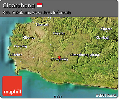 Satellite Map of Cibarehong