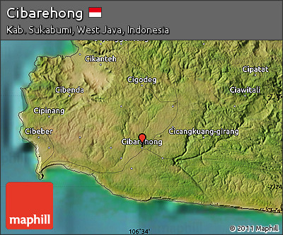 Satellite Map of Cibarehong