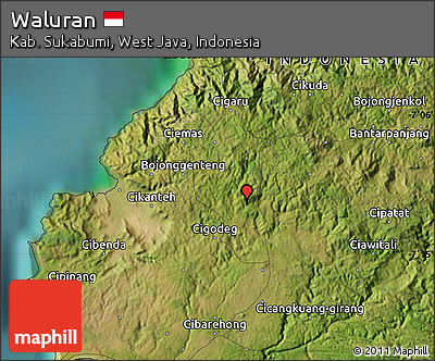 Satellite Map of Waluran