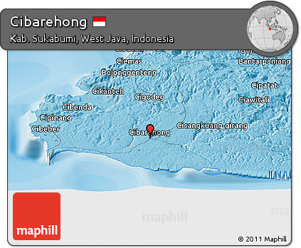 Political Panoramic Map of Cibarehong